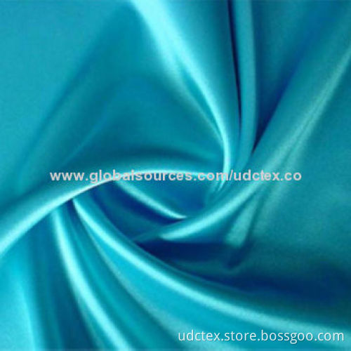Polyester Satin Fabric, 75x300D Yarn Count